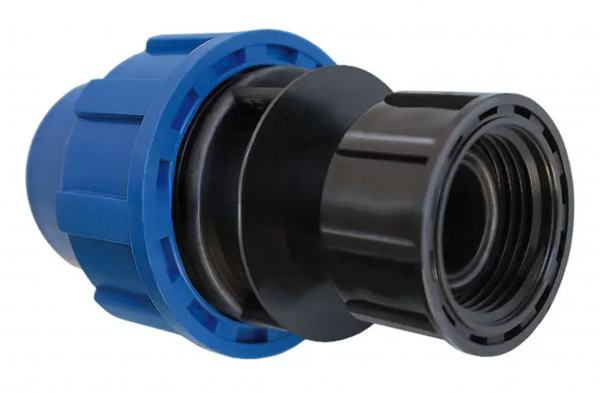 Überwurf Kupplung 32 x 1" Überwurf gerade PE Klemmverschraubung x Überwurf PN10 DVGW / KIWA